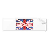 British Boy Bumper Sticker
