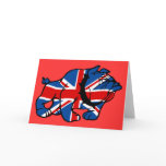 British Bulldog patriotic British Greeting Cards