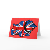 British Bulldog patriotic British cards