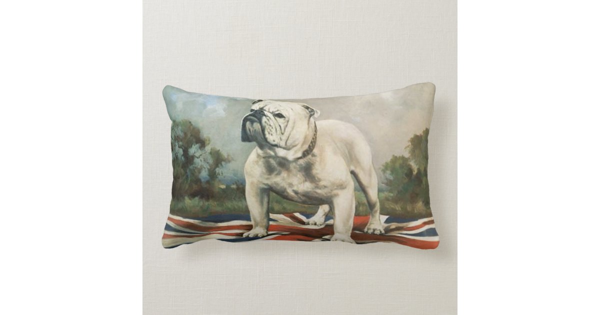 british bulldog pillow