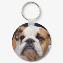 British Bulldog puppy keychains by Cazzies_Creations British Bulldog puppy keychains