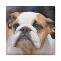 British Bulldog puppy magnets by Cazzies_Creations British Bulldog puppy magnets