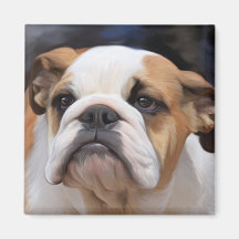 British Bulldog puppy Magnet