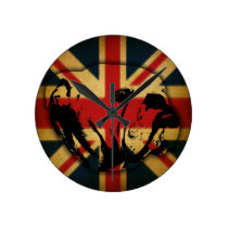 British Bulldog Wall Clock
