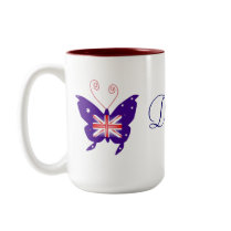 British Butterfly Diva mug