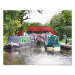 BRITISH CANAL BOATS PHOTO PRINT