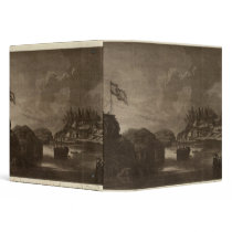 British Columbia battle with cannons 3 Ring Binders