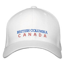 BRITISH COLUMBIA,CANADA HAT embroidered hats