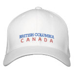 BRITISH COLUMBIA,CANADA HAT EMBROIDERED HAT