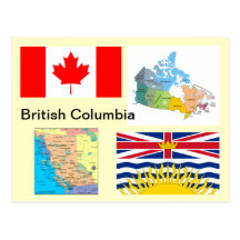 British Columbia Canada Post Card