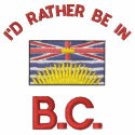 British Columbia Flag Embroidered on T shirt embroidered shirts
