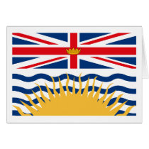 British Columbia Flag Greeting Card