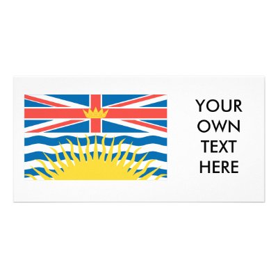 BRITISH COLUMBIA PHOTO CARD TEMPLATE by flagshirts