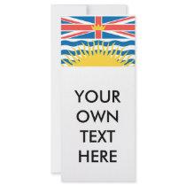 BRITISH COLUMBIA rack cards by flagshirts BRITISH COLUMBIA rack cards