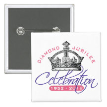 British Diamond Jubilee - Royal Souvenir Pins