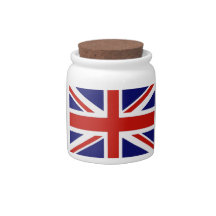 British flag candy jars