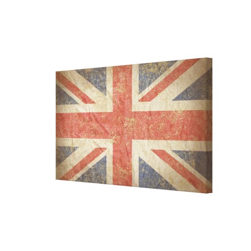 British Flag Distressed Canvas Print