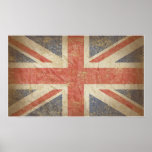 British Flag Distressed posters