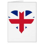 British Flag Heart cards
