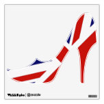 British Flag high heeled shoe wall decal