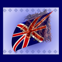 British Flag 'n' Lion Poster posters by Lotacats British Flag 'n' Lion Poster posters