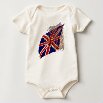 British Flag 'n' Lion T-Shirt by Lotacats British Flag 'n' Lion T-Shirt