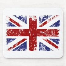 British Flag Punk Grunge Mouse Pad