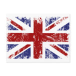 British Flag Punk Grunge Postcards