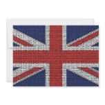 British Flag Tattered Custom Invite