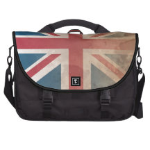British Flag, (UK, Great Britain or England) Laptop Messenger Bag
