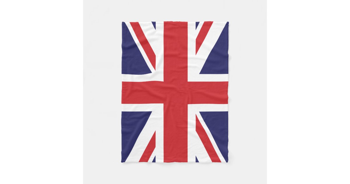 British flag Union Jack Fleece Blanket Zazzle