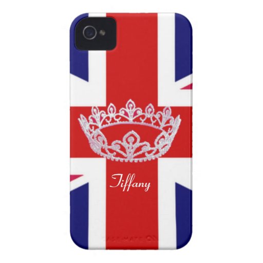 British Flag with Crown iPhone 4 Case Zazzle