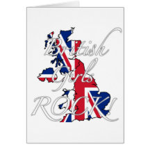 British Girls Rock! Greeting Card