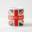 British Grunge Union Jack Jumbo Coffee Mug Jumbo Mug