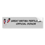 British humour British Union Jack sperm Bumper Sticker