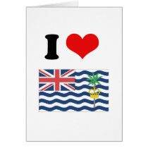 British Indian Ocean Territories Flag Greeting Cards