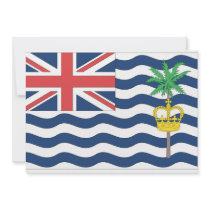 British Indian Ocean Territories Flag invitations by flagshirts British Indian Ocean Territories Flag invitations