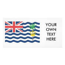 British Indian Ocean Territories Flag Custom Photo Card