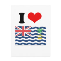 British Indian Ocean Territories Flag Postcards