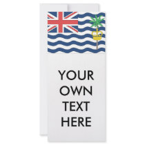 British Indian Ocean Territories Flag Custom Rack Cards