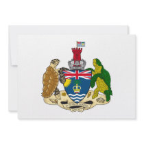 British Indian Ocean Territory Coat of Arms Personalized Invites