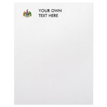 British Indian Ocean Territory Coat of Arms Letterhead Template