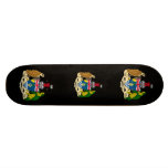 British Indian Ocean Territory Coat of Arms Custom Skate Board