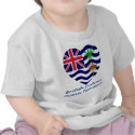British Indian Ocean Territory Flag Heart t-shirts by Vexillophile British Indian Ocean Territory Flag Heart t-shirts