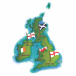 British Isles Acrylic Cut Outs