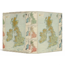 British Isles vegetation & climate map Binders