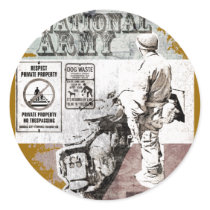 British National Army stickers
