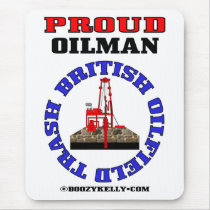 British Oil Field Trash,Mousemat,Oil,Rig,Gift Mousepad