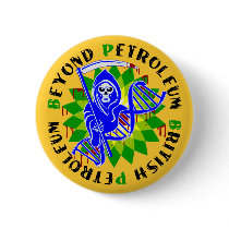british petroleum blue plague pinback buttons