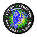 british petroleum blue plague fridge magnets